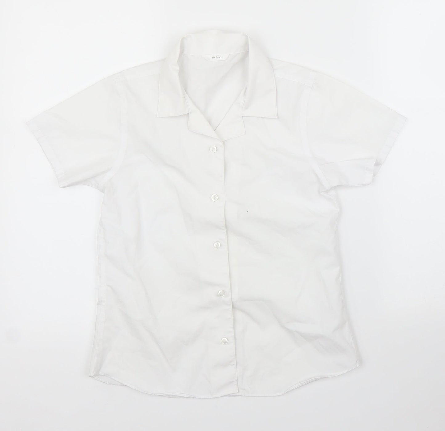 John Lewis Girls White   Basic Button-Up Size 11 Years