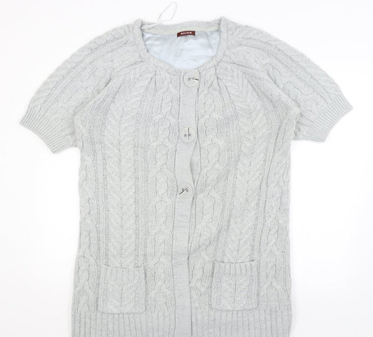 Savoir Womens Grey   Cardigan Jumper Size M