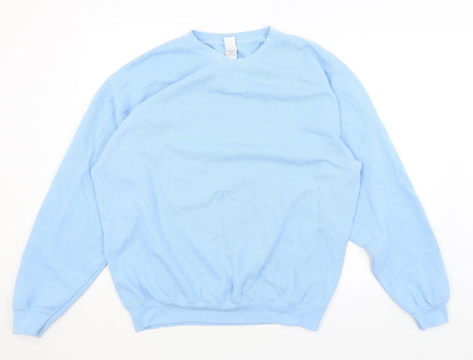 Fruit of the Loom Mens Blue   Pullover Jumper Size XL