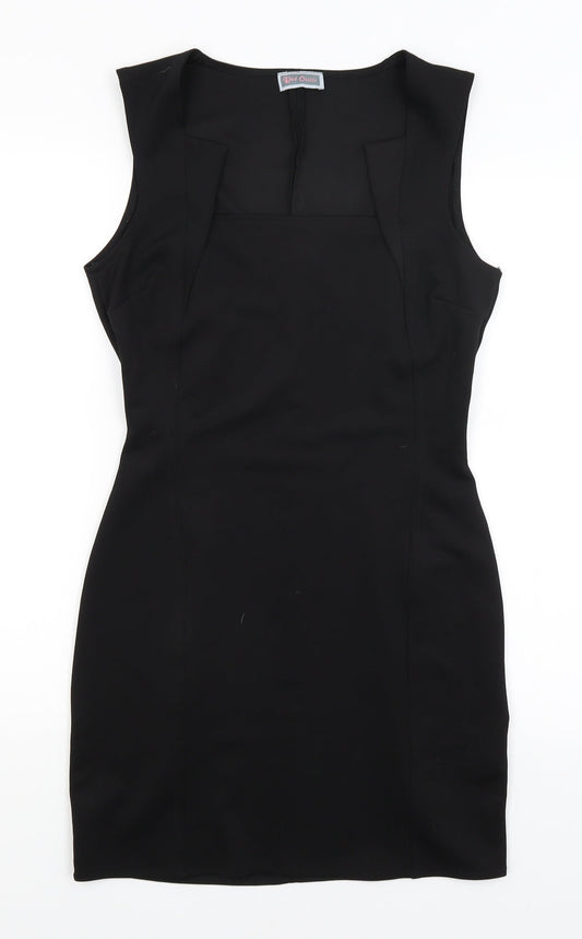 Red Chilli Womens Black   Pencil Dress  Size 12