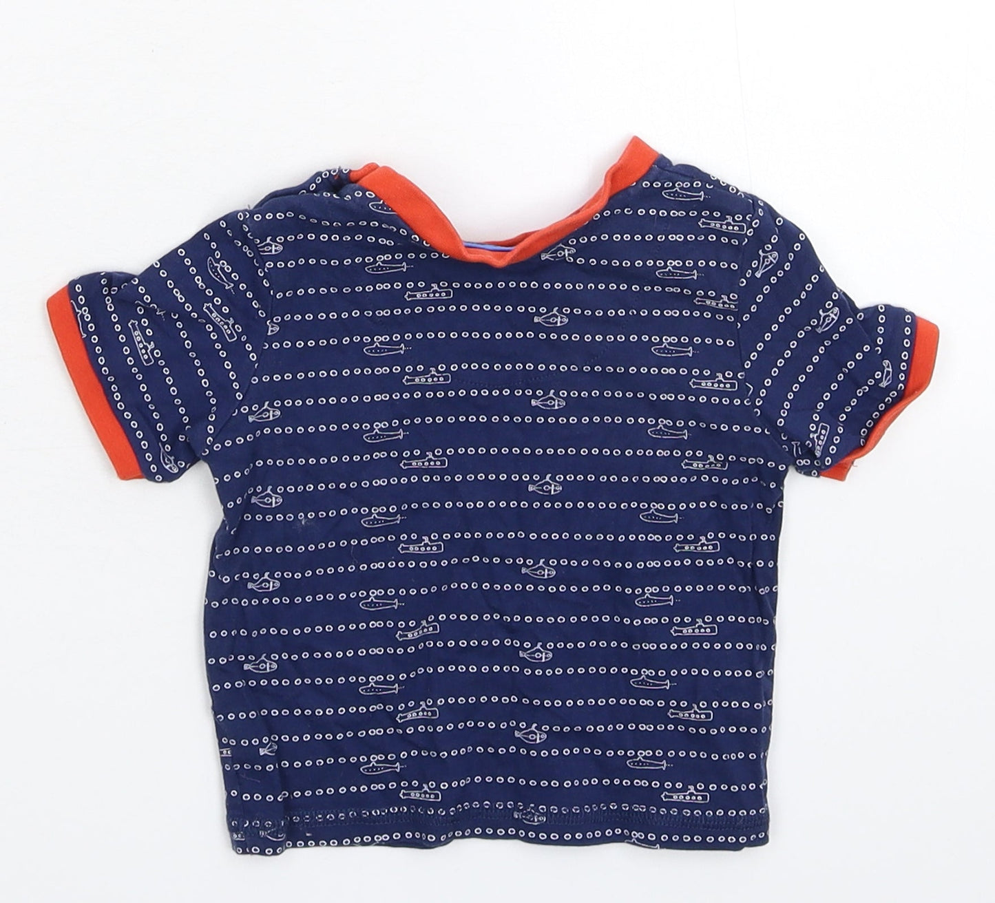 TU Baby Blue Spotted  Basic T-Shirt Size 6-9 Months
