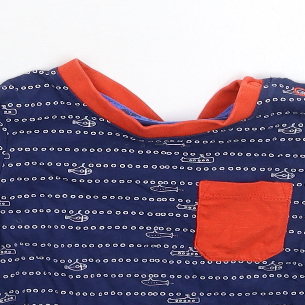 TU Baby Blue Spotted  Basic T-Shirt Size 6-9 Months