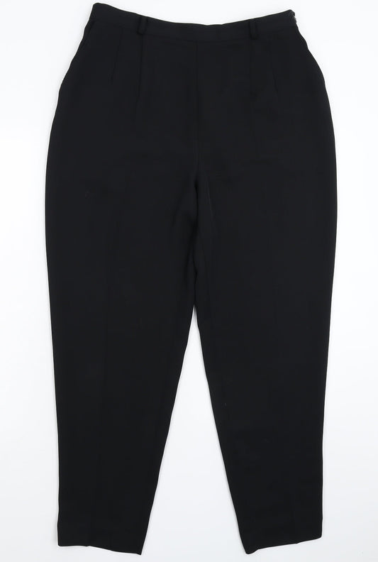 Eleganze Womens Black   Dress Pants Trousers Size 16 L28 in