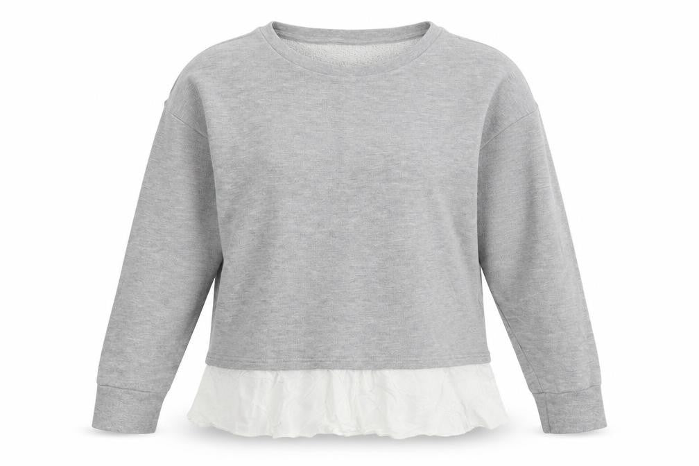 Topshop Womens Grey   Pullover Sweatshirt Size 6