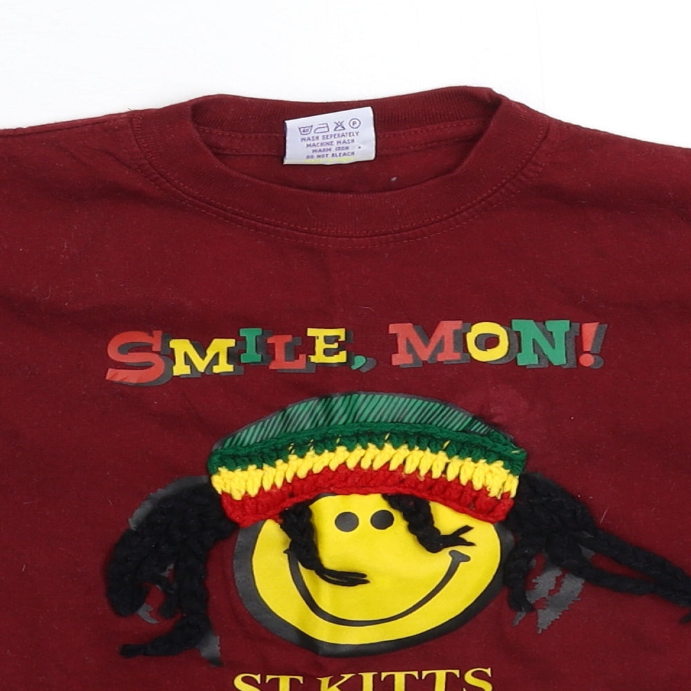 Tropical World Boys Brown   Basic T-Shirt Size 6 Years