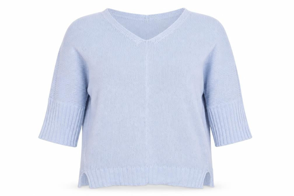 b.young Womens Blue  Knit Pullover Jumper Size L
