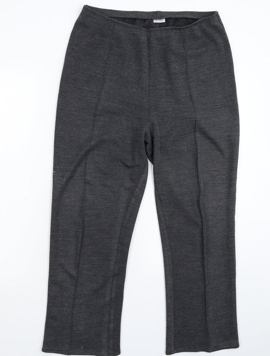 Damart Womens Grey   Cropped Trousers Size 36 in L24 in
