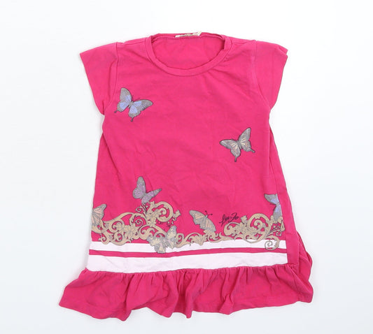 Liu Jo Girls Pink   T-Shirt Dress  Size 3 Years
