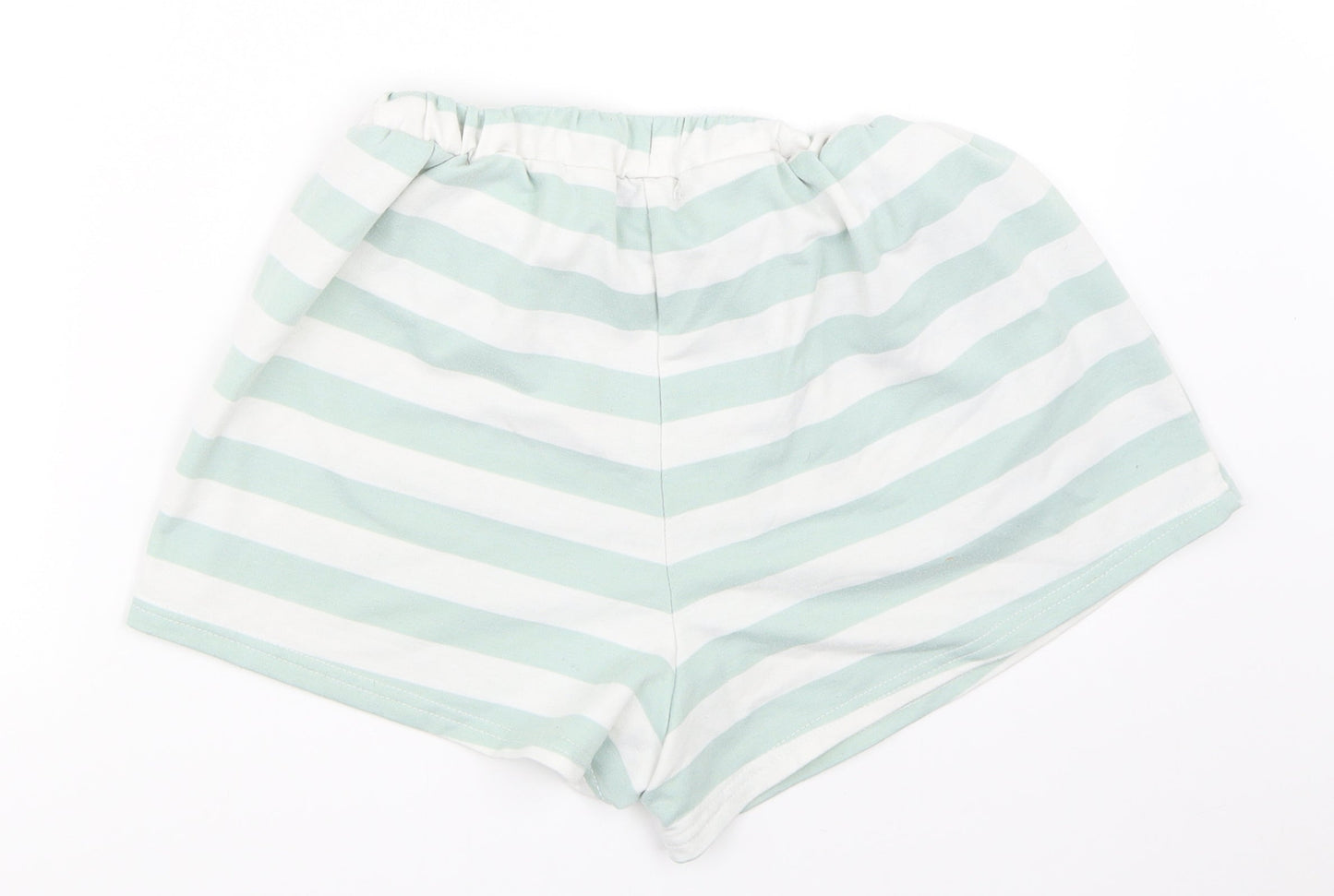 In the Style Womens Green Striped  Hot Pants Shorts Size 12
