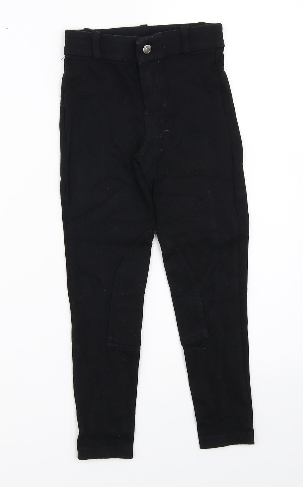 DECATHLON Girls Black   Capri Trousers Size 6 Years