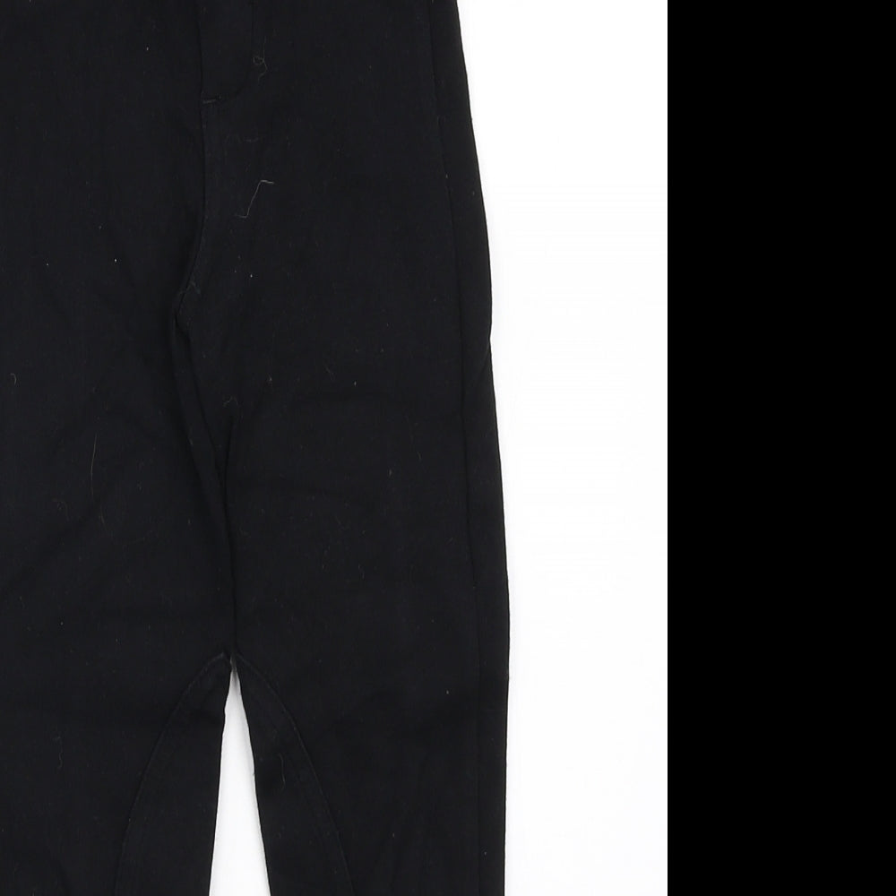 DECATHLON Girls Black   Capri Trousers Size 6 Years