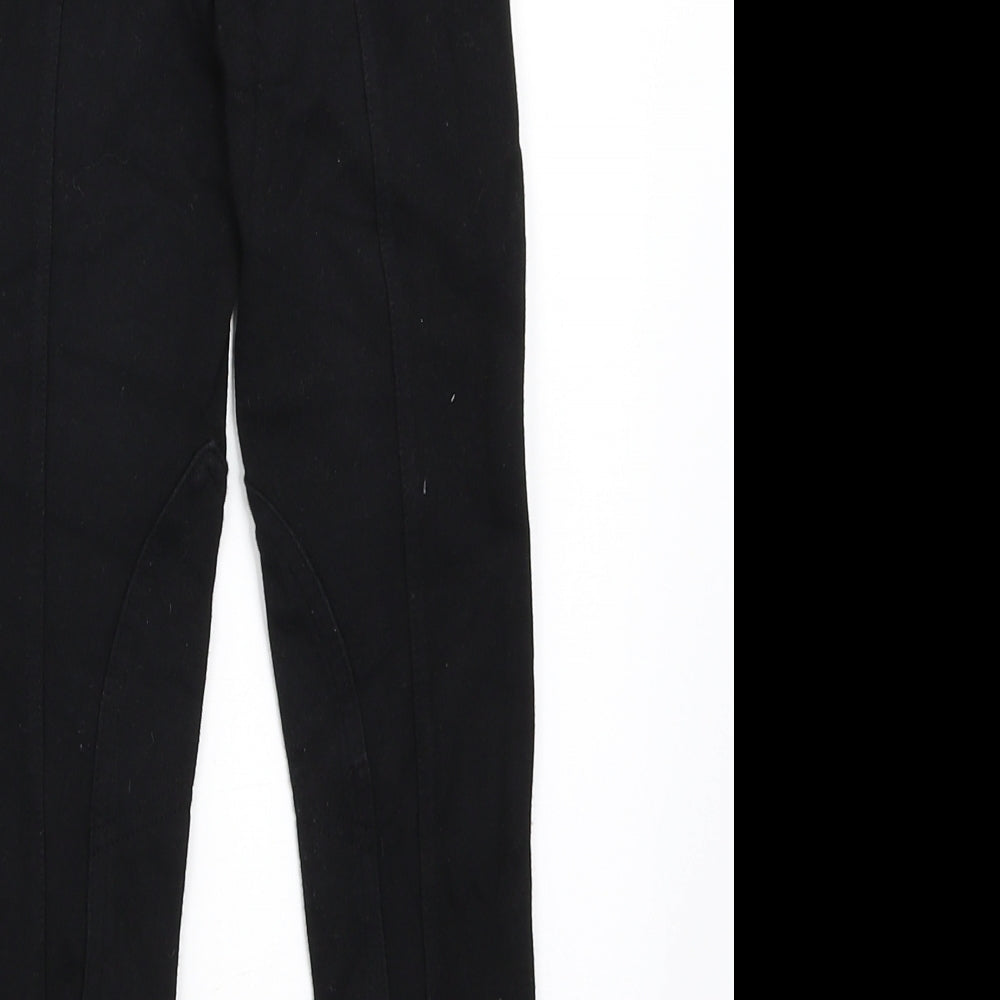 DECATHLON Girls Black   Capri Trousers Size 6 Years
