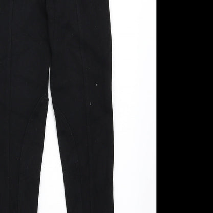 Decathlon Girls Black   Capri Trousers Size 6 Years