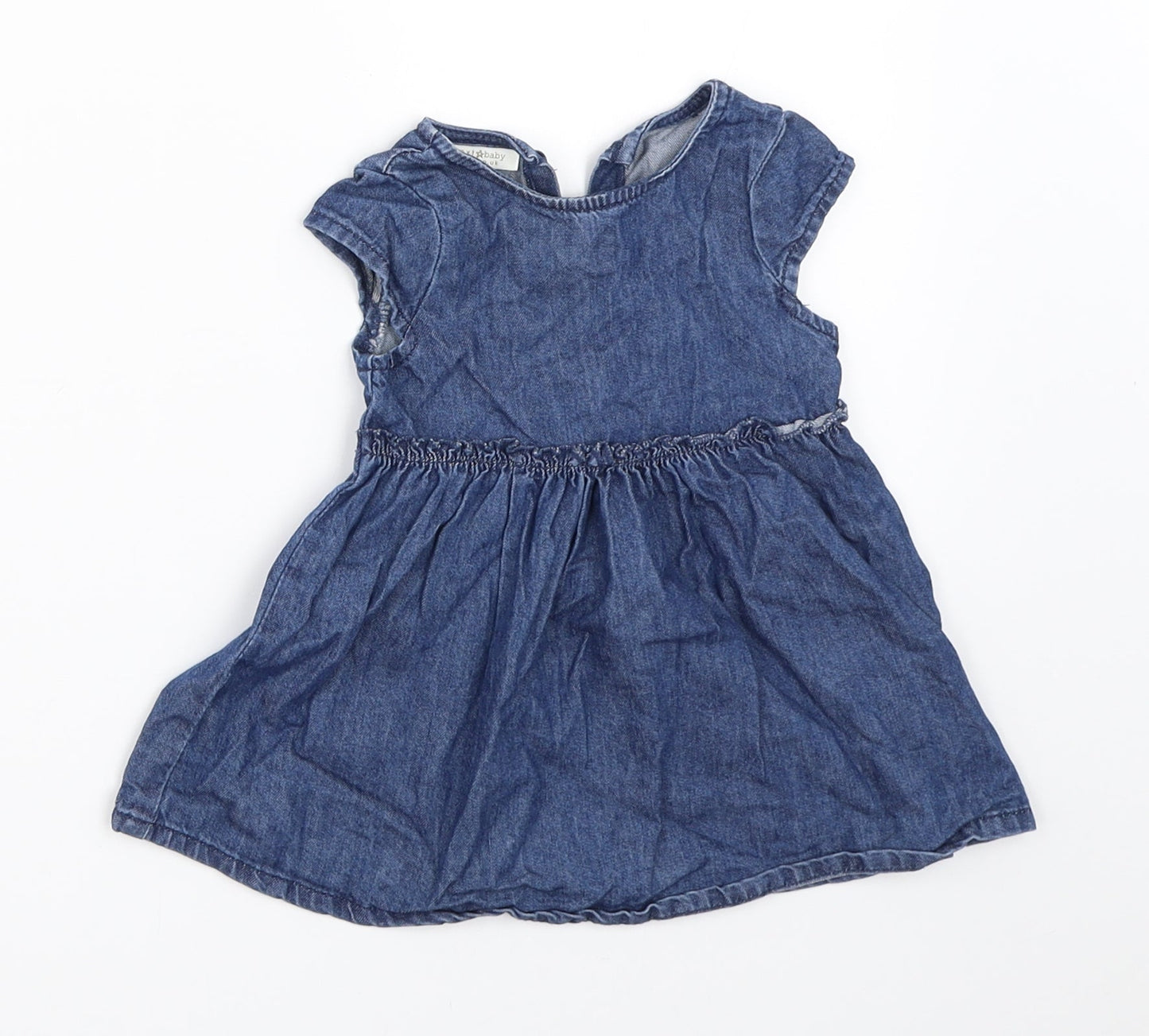 NEXT Girls Blue  Denim Fit & Flare  Size 3-6 Months