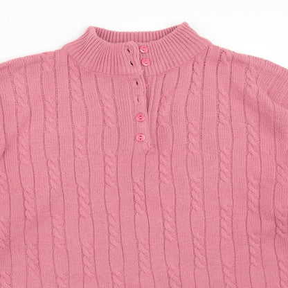 Preloved Nuggets Womens Pink   Pullover Jumper Size M - Detail