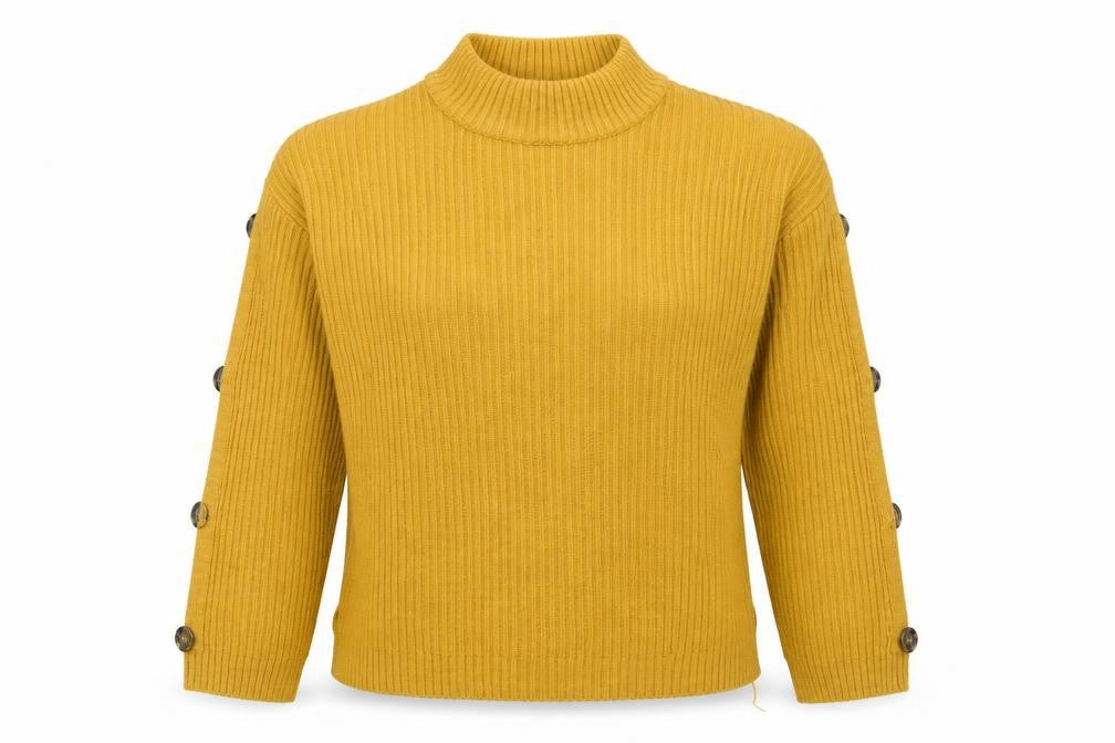 Primark Womens Yellow   Pullover Jumper Size L