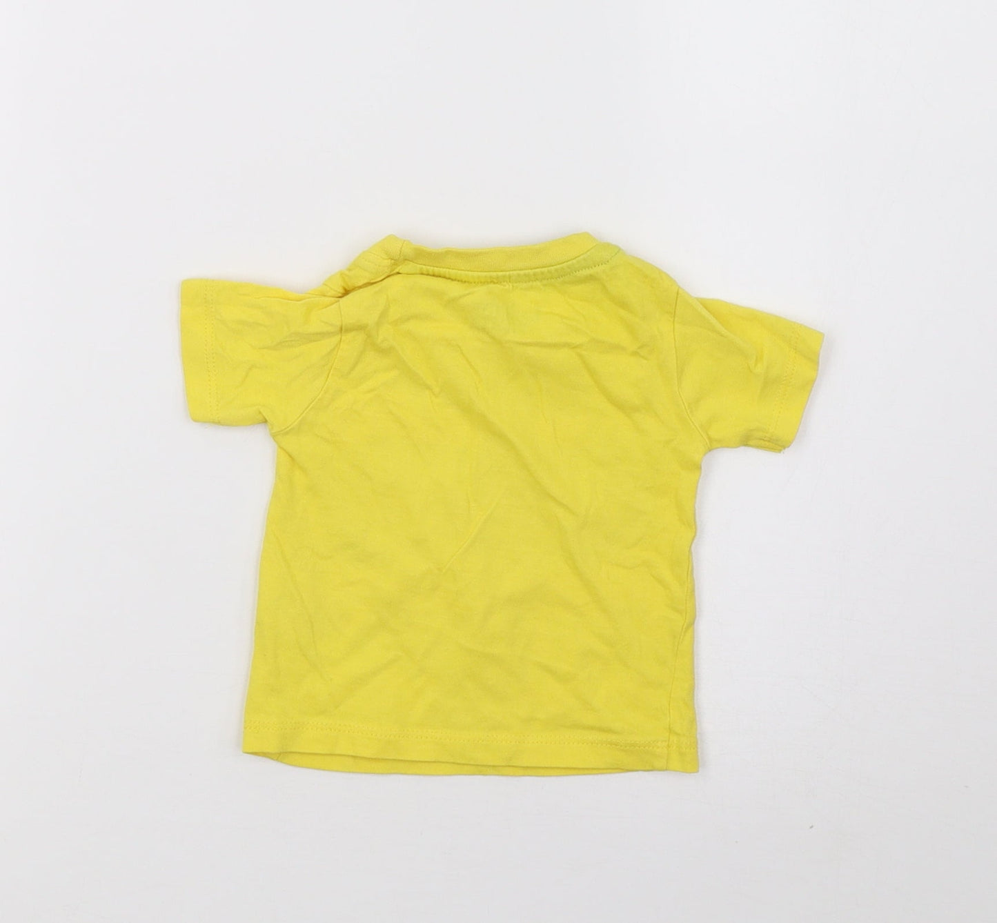 Peacocks Boys Yellow   Basic T-Shirt Size 0-3 Months