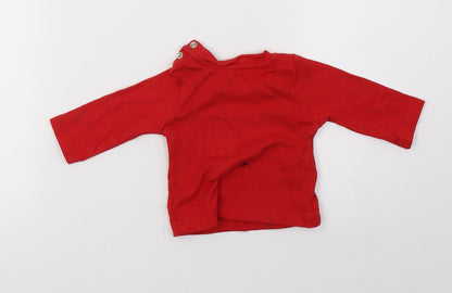 Back view of Matalan Baby Red Basic Casual, size 0-3, Months