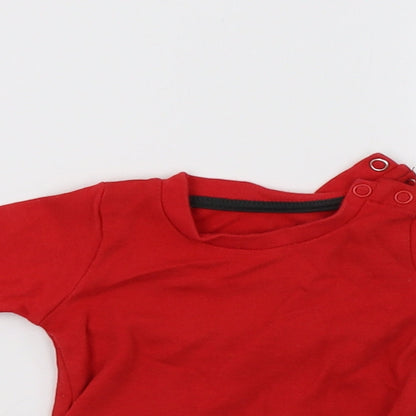 Close-up detail of Matalan Baby Red Basic Casual, size 0-3, Months