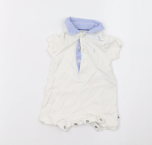 Debenhams Boys White   Babygrow One-Piece Size Newborn