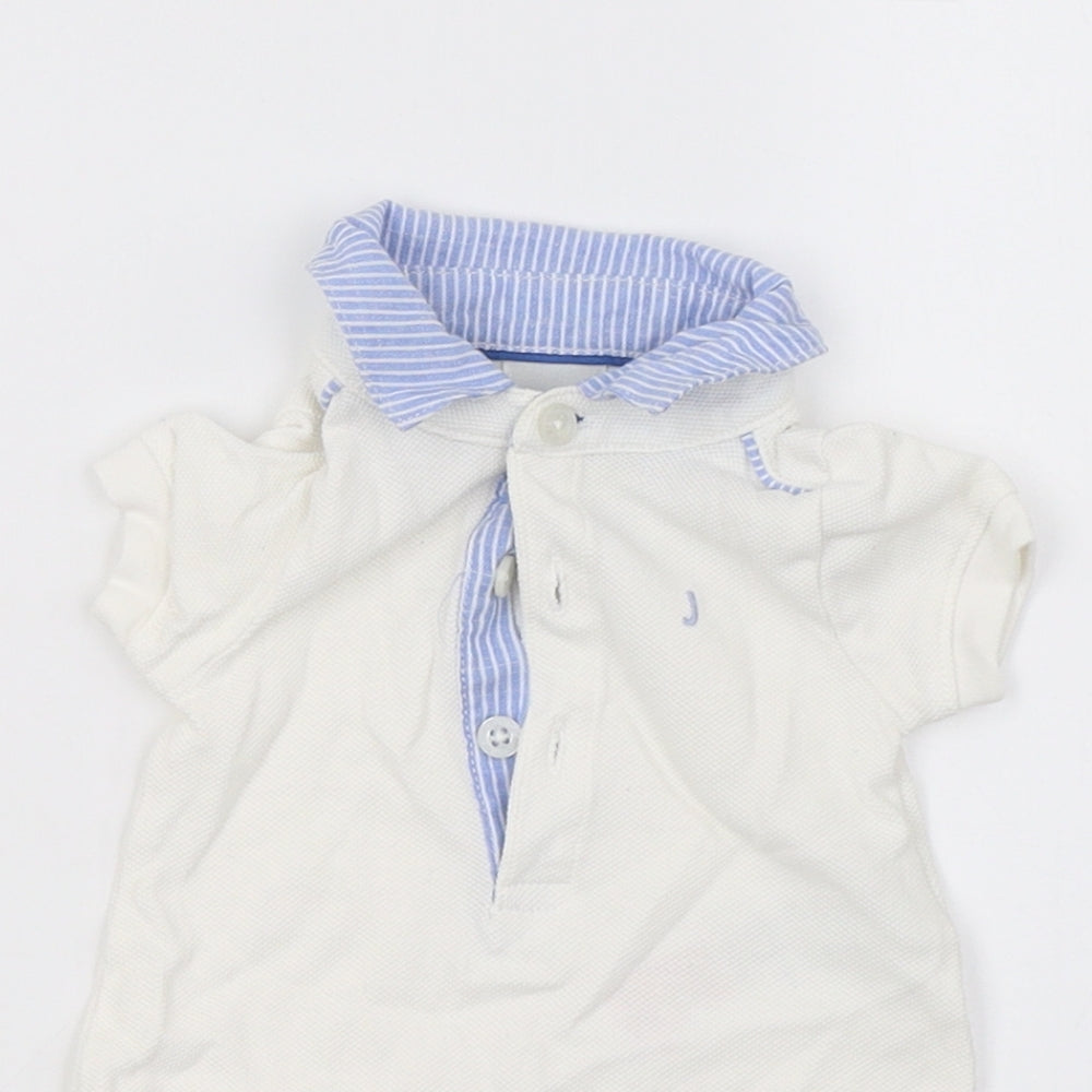 Debenhams Boys White   Babygrow One-Piece Size Newborn