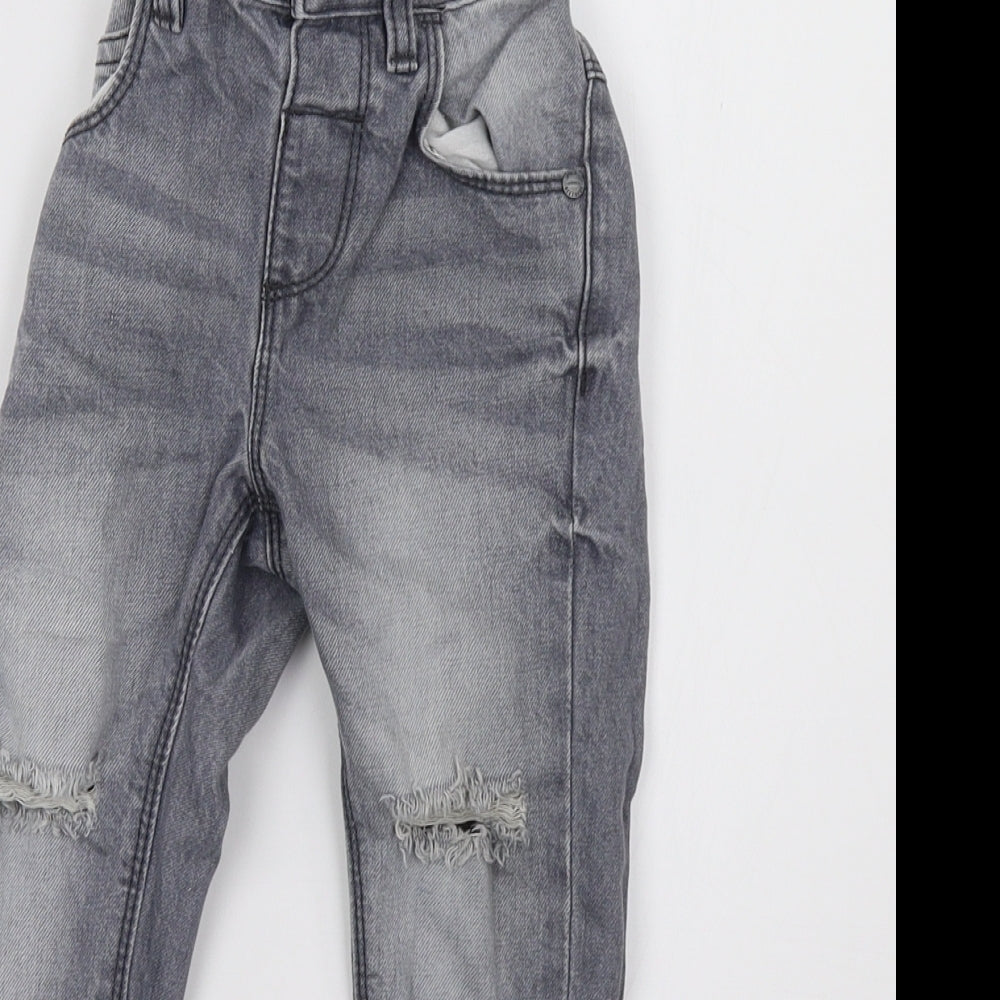 NEXT Girls Grey  Denim Skinny Jeans Size 2 Years