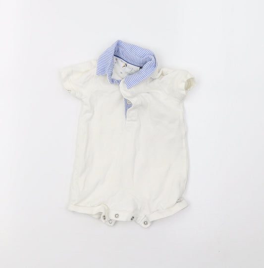 Debenhams Baby White   Babygrow One-Piece Size Newborn