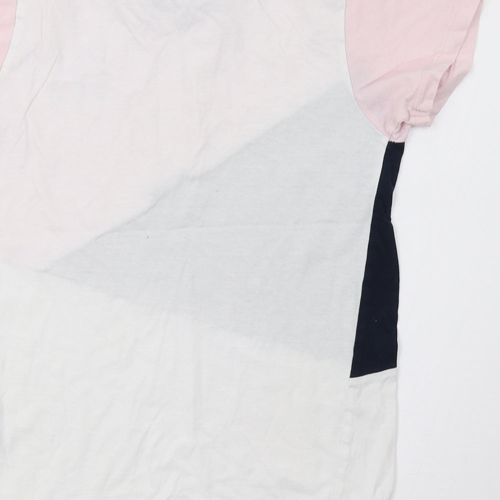 Primark Boys White Striped  Basic T-Shirt Size 10-11 Years