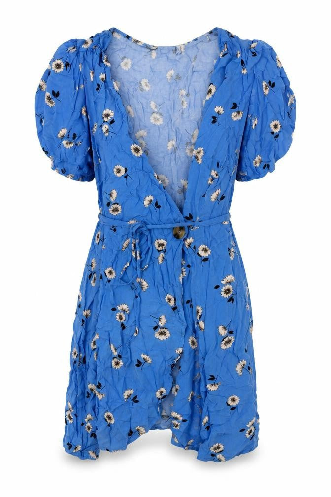 Primark Womens Blue Polka Dot  Jacket  Size 14  - beach wear