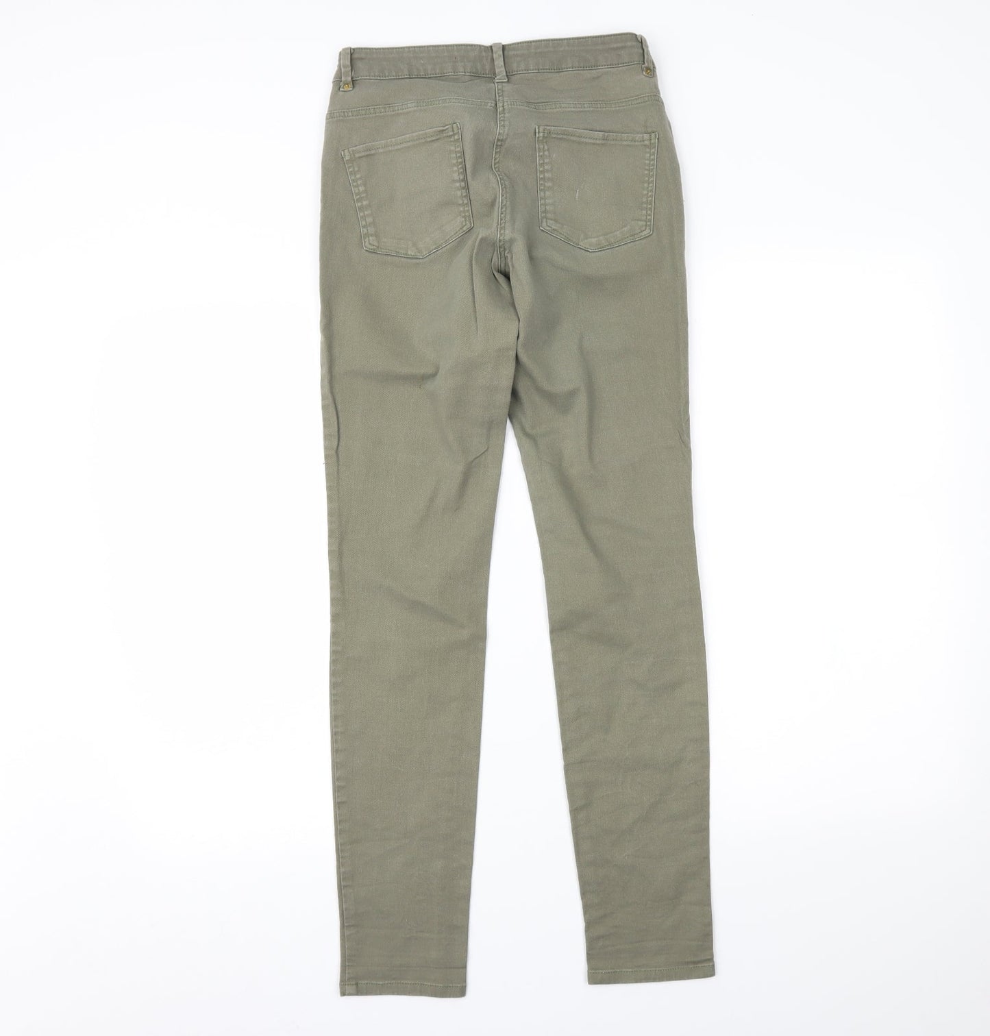 H&M Womens Green  Denim Skinny Jeans Size 10 L28 in