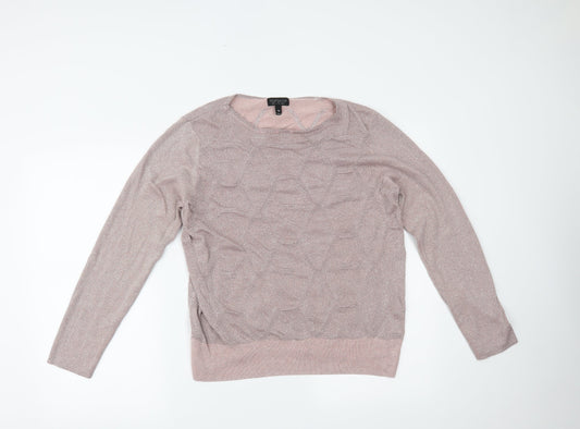 Topshop Womens Pink   Pullover Jumper Size 16