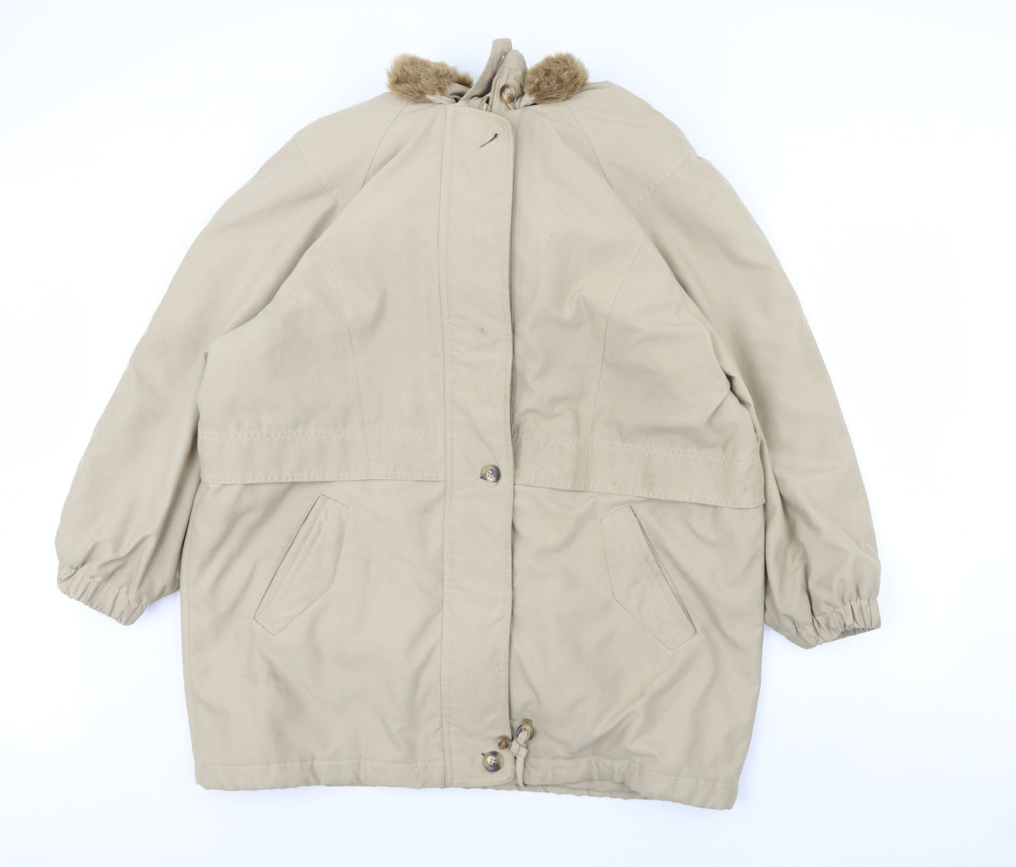 st Michael Womens Beige   Overcoat Coat Size 16