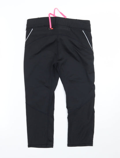 WorkOut Womens Black   Cropped Leggings Size S