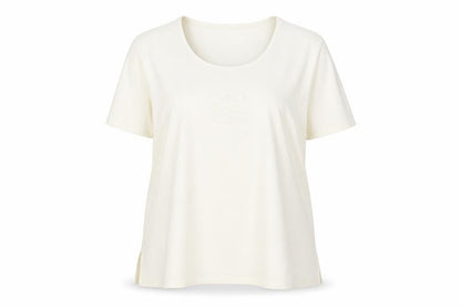 ELVI Womens Beige   Basic T-Shirt Size XL
