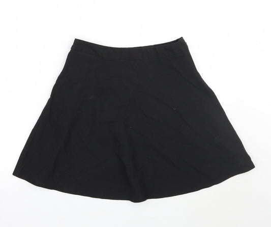 Marks and Spencer Girls Black   A-Line Skirt Size 14 Years
