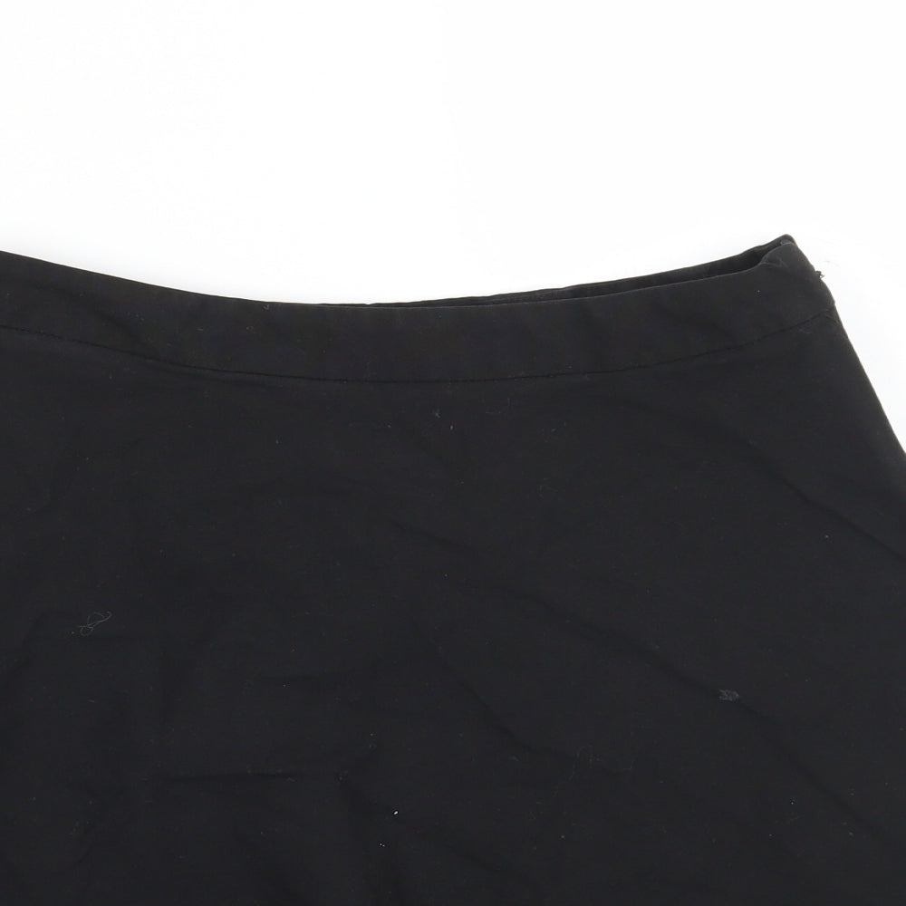 Marks and Spencer Girls Black   A-Line Skirt Size 14 Years