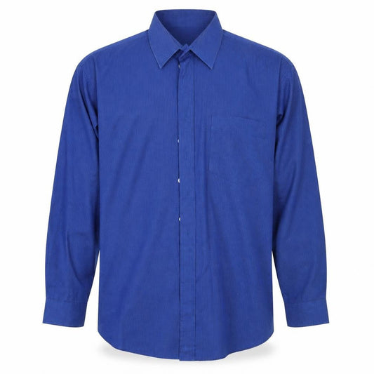 Copper stone Mens Blue Check   Button-Up Size 18