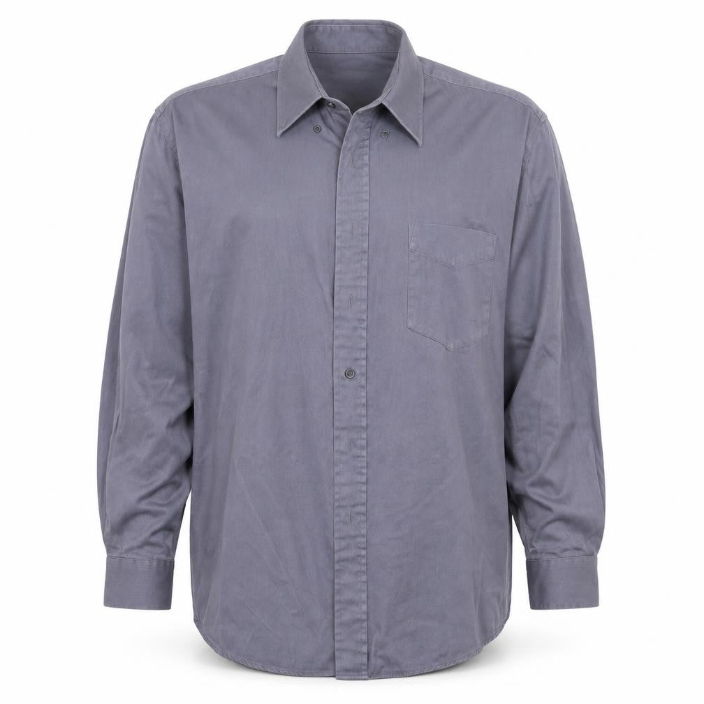 Zantos Mens Grey    Button-Up Size XL