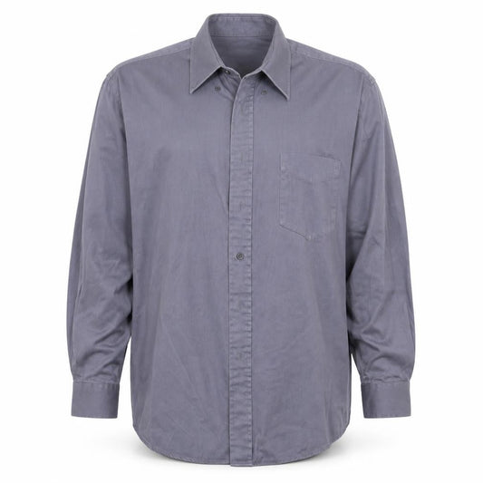 Zantos Mens Grey    Button-Up Size XL