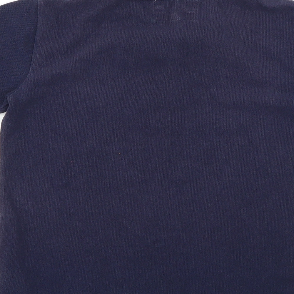 Debenhams Girls Blue Check  Basic Polo Size 9-10 Years