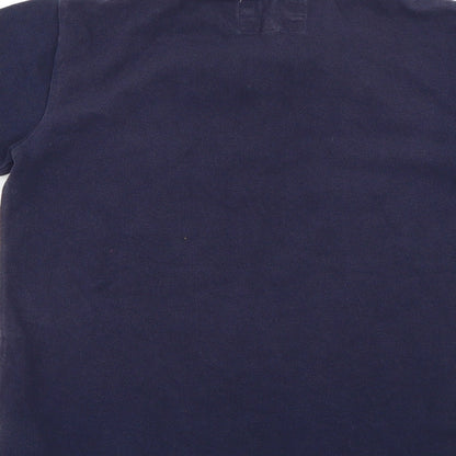 Brand and care label for Debenhams girls’ blue check basic polo, size 9-10, years