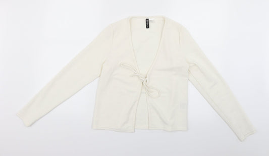 Divided Womens Beige  Knit Cardigan Jumper Size M