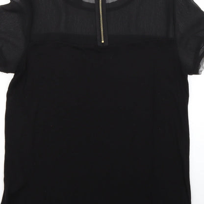 H&M Womens Black   Basic Blouse Size M