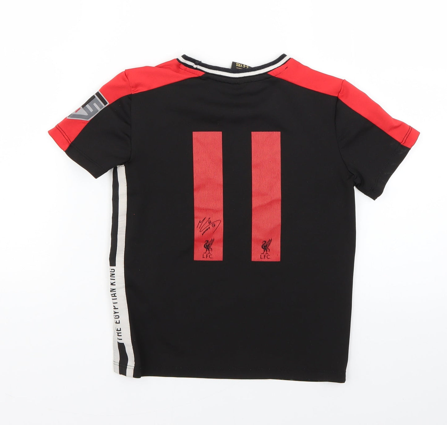 Liverpool FC Boys Multicoloured Geometric  Basic T-Shirt Size 5-6 Years  - Liverpool FC