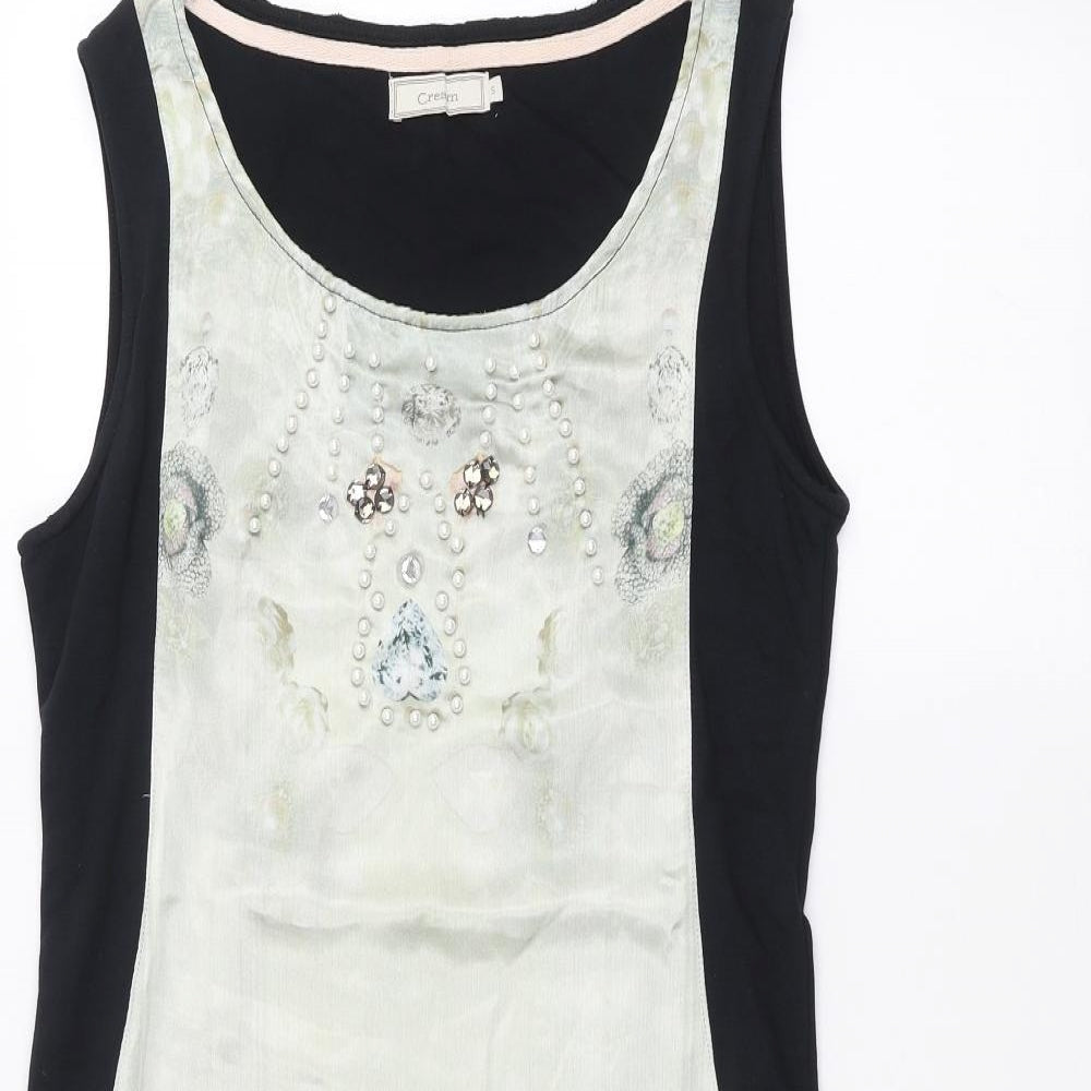 Cream Womens Black   A-Line  Size S