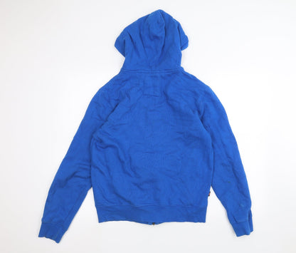 Back view of Luke Sport women’s blue pullover hoodie, size S