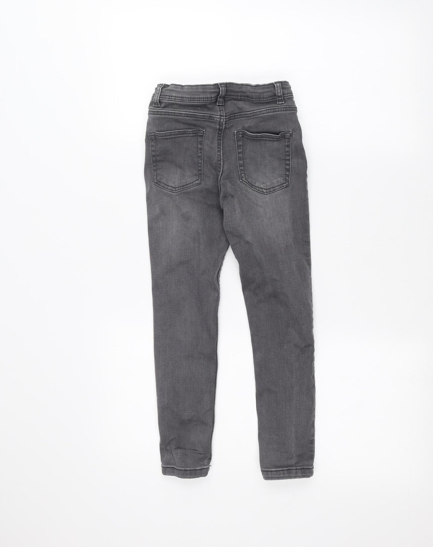 Denim & Co. Girls Grey   Skinny Jeans Size 6-7 Years