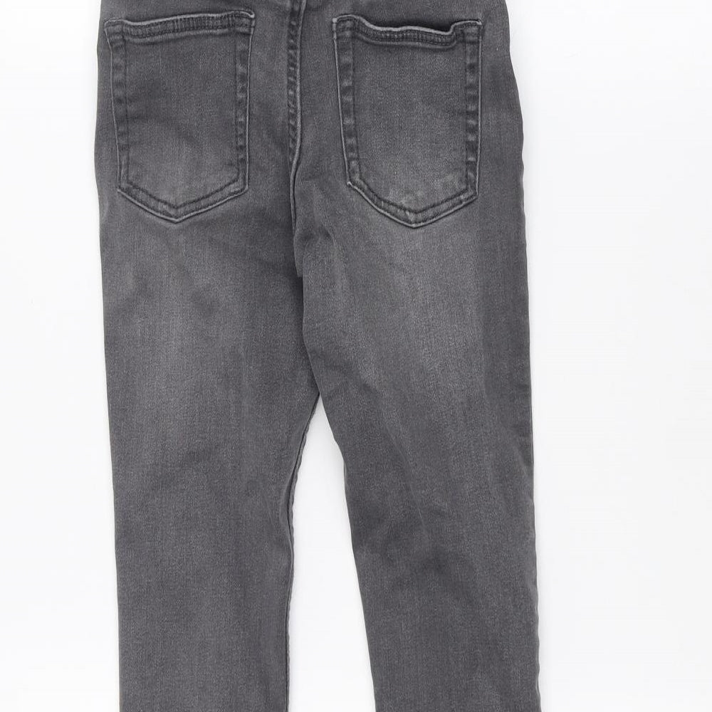 Denim & Co. Girls Grey   Skinny Jeans Size 6-7 Years