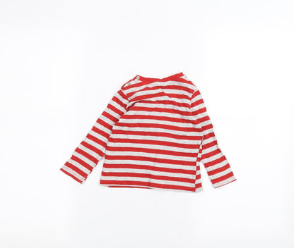 Back view of So Cute Baby Grey Striped Basic T-Shirt, size 9-12, Months - christmas