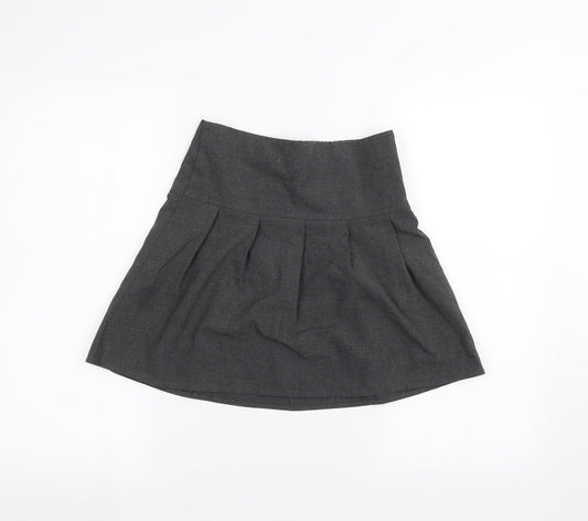 Marks and Spencer Girls Grey   A-Line Skirt Size 8-9 Years